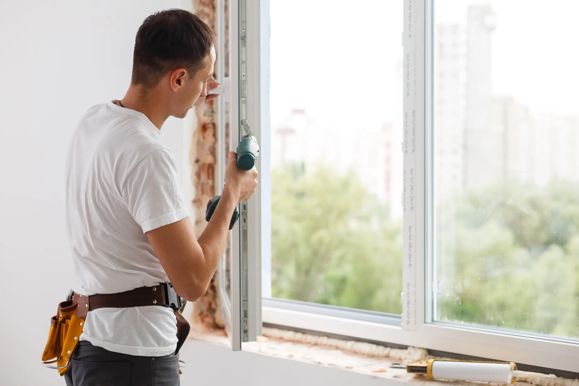 Window replacement on a South Carolina home